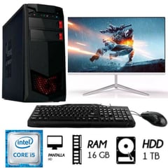 GENERICO - Computadora Pc Intel Core i5 3.2 Ghz Ram 16GB Disco 1TB Monitor 24´´ FHD.