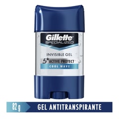 GILLETTE - gel antitranspirante clear cool wave 82g