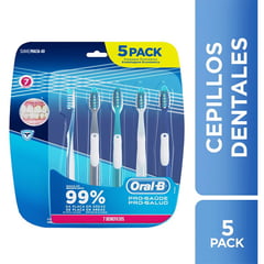 ORAL B - Cepillo dental pro salud 7 beneficios 5 unidades