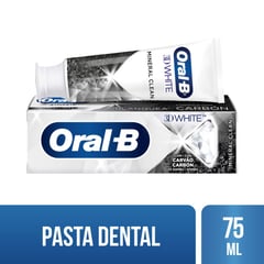 ORAL B - Oral b pasta dental 3d white carbón mineral clean 75ml
