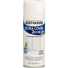 RUST OLEUM - Aerosol multiusos ultra cover 2x blanco brillante 340g