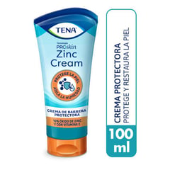 TENA - Crema de barrera zinc cream frasco 100 ml.