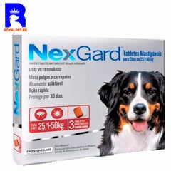 NEXGARD - Antipulgas Para Perro 25 a 50 kg x3 tabletas