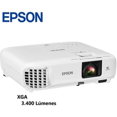 EPSON - Proyector Powerlite E20, 3400 lúmenes, 1024x768, xga