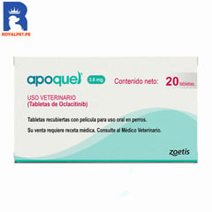 ZOETIS - Apoquel 3.6 mg Tratamiento de la dermatitis alérgica x20 Tab