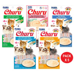 MOR - Churu Snack Húmedo para Gatos Pack x 5