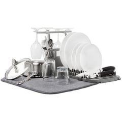 UMBRA - Escurridor y secador portátil udry dishrack - gris