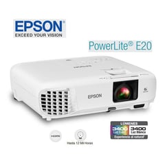 EPSON - Proyector powerlite e20 3400 lúmenes 1024x768 xga