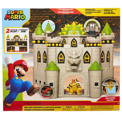 JAKKS PACIFIC - Playset Super Mario Bros - Castillo Deluxe de Bowser