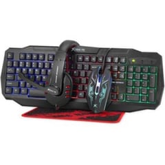 XTRIKE ME - Combo Gamer 4en1 Teclado Audifonos Mouse Pad Mouse CM-406