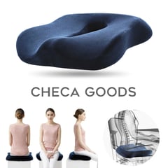 CHECAGOODS - Cojín Antihemorroides Ergonómico Anatómico CHECA GOODS S7 Azul