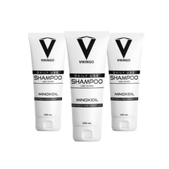 VIKINGO - 3 Shampoo con minoxidil (tratamiento x 3 meses).