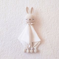 BE CRAFTY - Manta de Apego Antialérgica Conejo color crema 34cm Bebé 6M