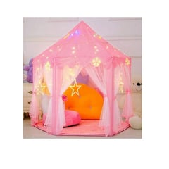 GENERICO - Carpa Castillo Princesa Con Luces Modelo Tul