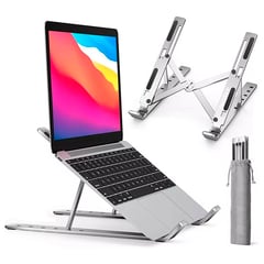 Soporte Aluminio Plegable Laptop Premium Portatil Multifuncion