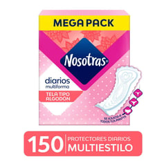 NOSOTRAS - Protectores Diarios Nosotras Multiestilos 150un