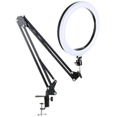 GENERICO - Aro anillo de luz led 26cm estudio fotográfico brazo soporte cr02