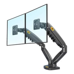 NB NORTH BAYOU - Soporte para Doble Monitor 17 a 27 pulgadas Brazo Rack 360° F160