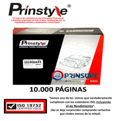 GENERICO - DRUM TAMBOR PRINSTYLE 101R00474 10000PÁG P/XEROX ISO REMDIMIENTO 19752