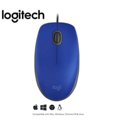 LOGITECH - Mouse M110 Cable Usb Azul