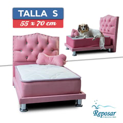 REPOSAR EL DESCANSO IDEAL - Cama Mascota PREMIUM trio S color Rosado My Pet