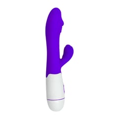 GENERICO - Consolador Vibrador Exitager Doble Sweet 30 Frec. Morado