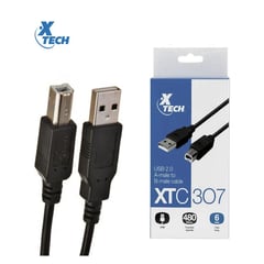 XTECH - Xtech Cable Para Impresora USB 18m - Negro - XTC-307
