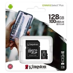 KINGSTON - Memoria MicroSD 128 Gb - Negro