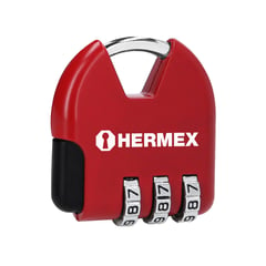 HERMEX - Candado Maleta Mochila Casillero combinación Clave 36 mm CMA-4C