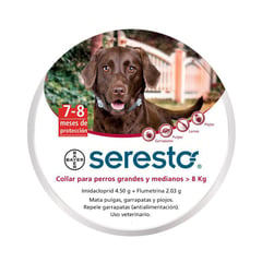 SERESTO - Collar para perros medianos y grandes más de 8 kg