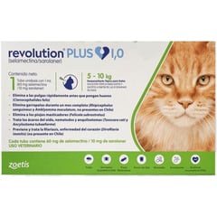 ZOETIS - Antipulgas revolution plus para gatos de 5 a 10kg