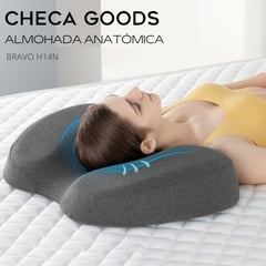 CHECAGOODS - Almohada Anatómica Premium CHECA GOODS H14N Gris Oscuro