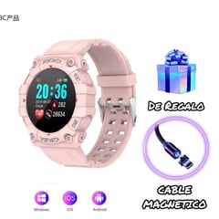 BIGTIME - SmartWatch FD68 + Cable Magnetico de Movil de 1 Metro Tipo C