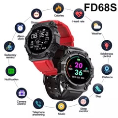 BIGTIME - SmartWatch FD68 Reloj Inteligente Negro Pantalla redonda Tactil