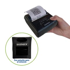 BIENEX - Impresora ticketera térmica Portátil 80mm USB Bluetooth