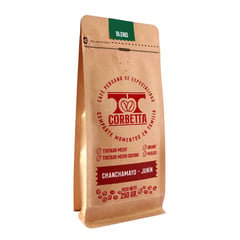 CORBETTA - Café de Especialidad 85 ptos Blend Chanchamayo - En Grano 250 gr.