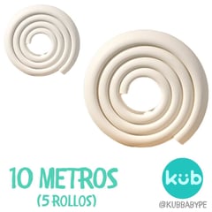 KUB - Cubreborde Bebe anti Golpe 10m Protector Borde L Crema