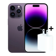 APPLE - IPhone 14 Pro Max 256GB (eSIM) - DEEP PURPLE + CARGADOR 20W