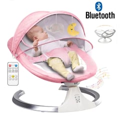 BABY - Mecedora para Bebe Swing Musical Electrica y Pilas Pink