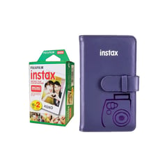 FUJIFILM - Combo Pack de Pelicula + Album Instax Uva 108 Fotos.