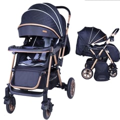 BHAPPY - Coche para Bebe Moises Llantas de Goma Pañalero