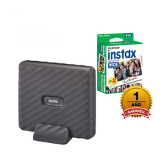 FUJIFILM - Impresora Instax Link Wide Mocha Gray +Pack Pelicula Widex20.