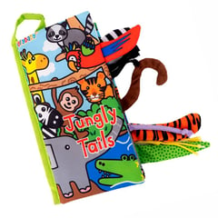 JOLLYBABY - Libro Sensorial de Tela para Bebés Jungly tails