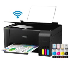 EPSON - Impresora Multifuncional L3250 Imprime Escanea Copias Wi-Fi USB