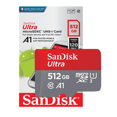 SANDISK - Ultra A1 Memoria Micro SD 512GB 120Mbps Clase10