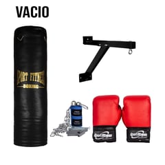 URBAN FIT - SACO DE BOX VACIO 1.00 M + GUANTES + VENDAS +SOPORTE+ CADENA