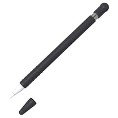 GENERICO - FUNDA DE SILICONA PARA APPLE PENCIL 1° GENERACION - COLOR NEGRO