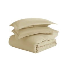 ISATEX HOME - Funda De Plumón De Algodón Pima King Beige