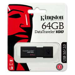 KINGSTON - Memoria 64gb Usb3.0 Datatraveler 100 G3 Dt100g3/64