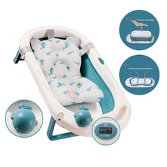 DOUX BEBE - Tina de baño para bebe plegable blue